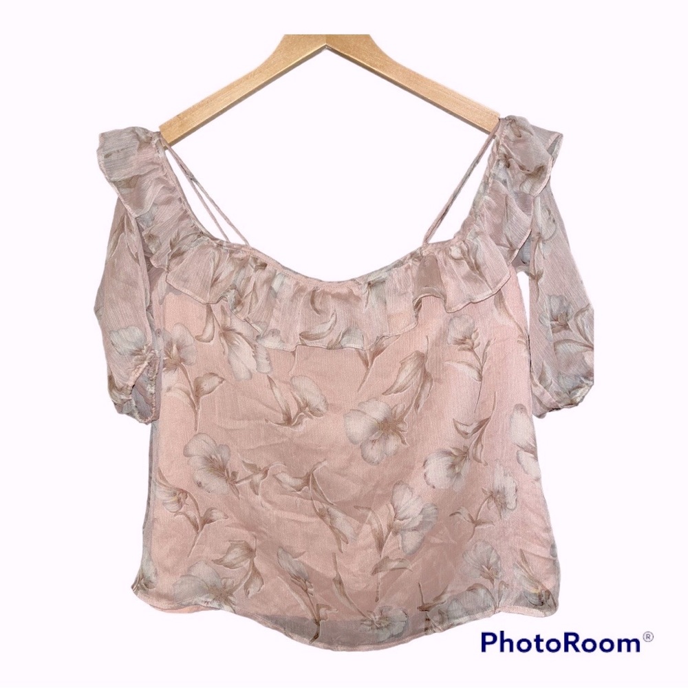Blush Noir off the shoulder blouse